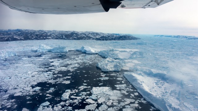 The Greenland ice sheet is a crucial bellwether for monitoring climate change.