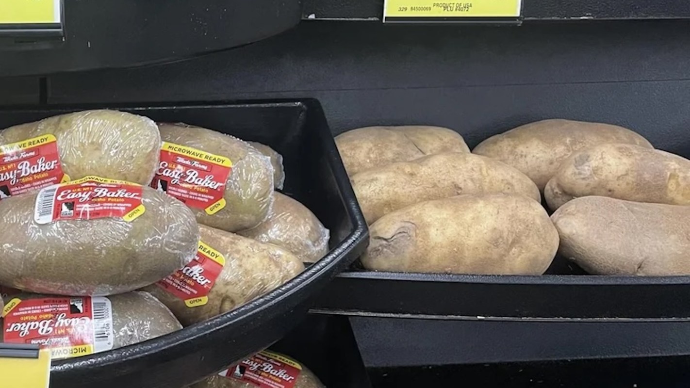 "I've been putting unwrapped potatoes in the microwave for years, never had an issue."