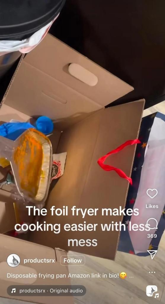 The product claims to "make cooking easier with less mess."