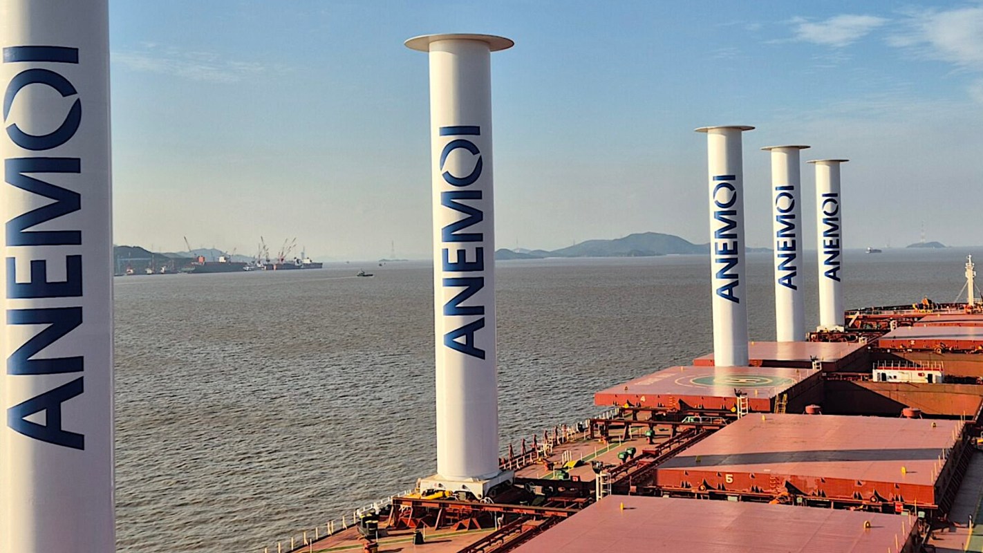 'It demonstrates the significant impact wind energy has on even the largest vessels."