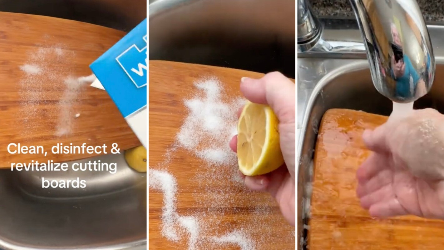 "Always wondered the best way to clean my chopping board."